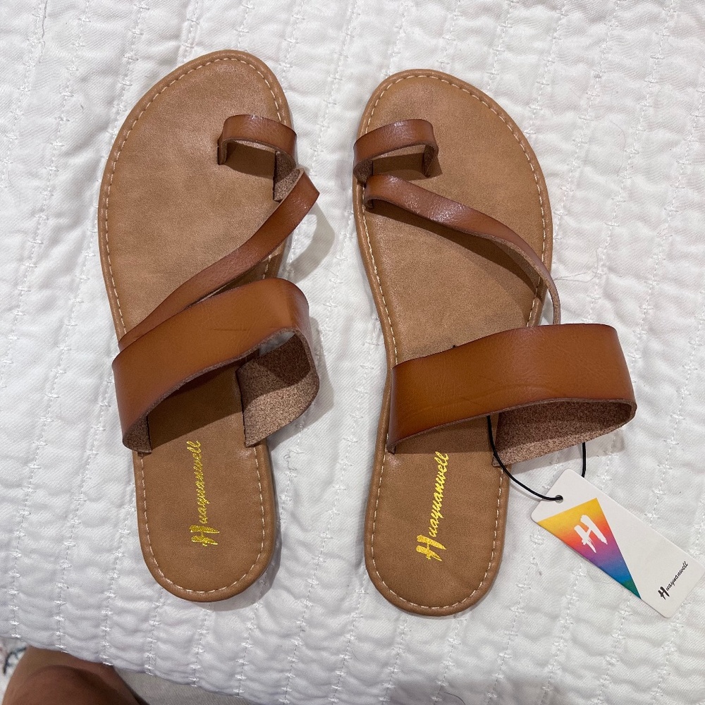 Huayuanwell brown sandals
